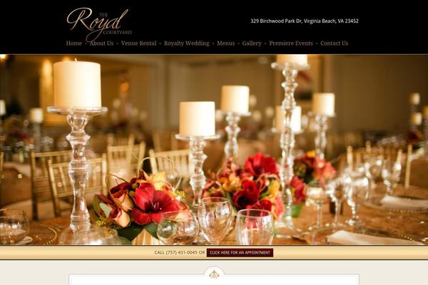 royalcourtyard.com site used Elegantia Theme