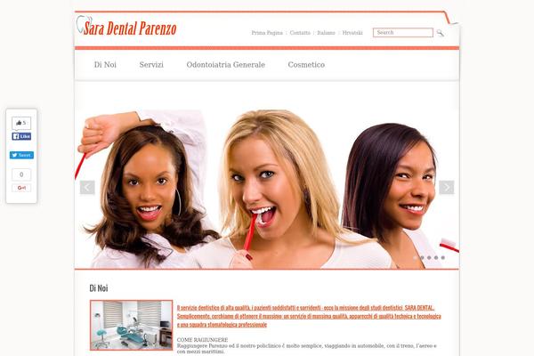 DentiCare theme site design template sample