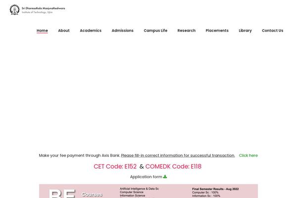 Academist theme site design template sample