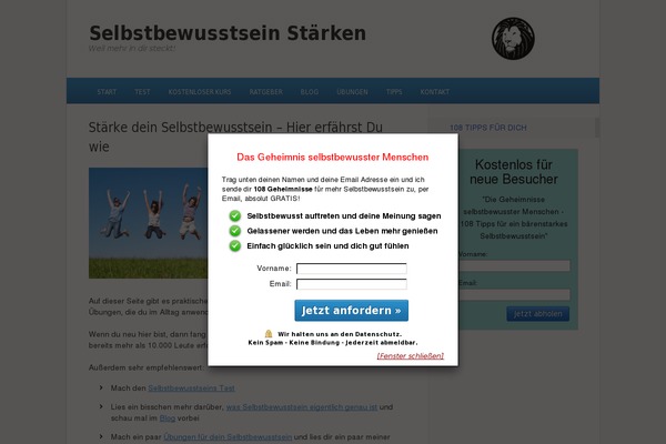 selbstbewusstsein-staerken.net site used Genesis-sample