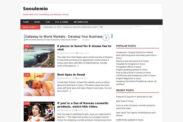 MH Magazine lite theme site design template sample