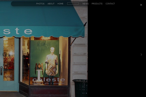 Celeste theme site design template sample