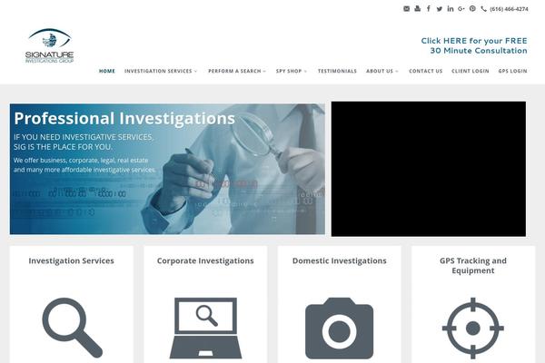 signatureinvestigationsgroup.com site used Tsm-theme-1