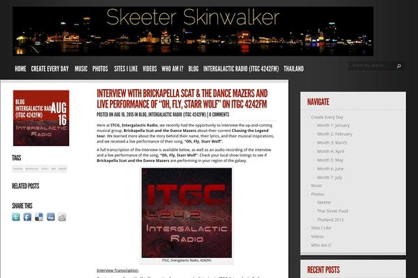 skeeterskinwalker.com site used TheStyle