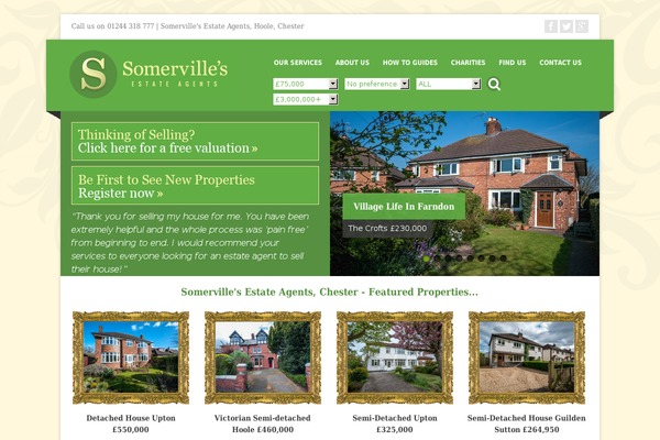 somervillesestateagents.co.uk site used Corpo
