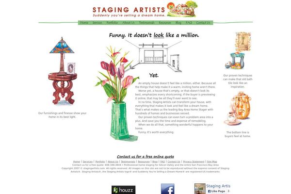 stagingartists.com site used Divi Child