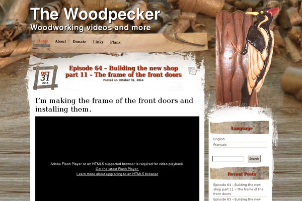 Wood theme site design template sample