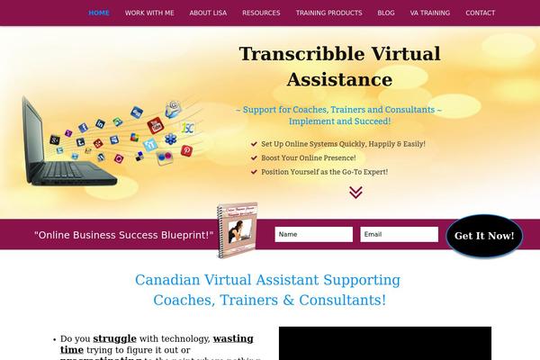 transcribble.ca site used Thesis