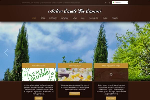Ristorante theme site design template sample