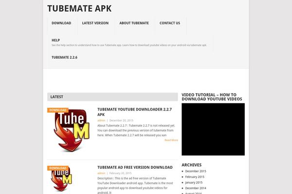tubemateapk.com site used Bloggie