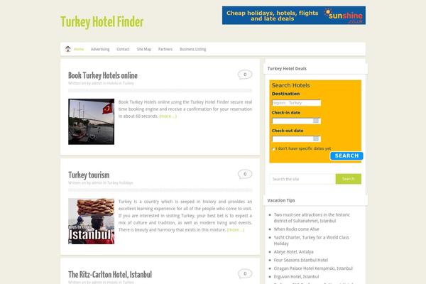turkeyhotelfinder.com site used Minimalia
