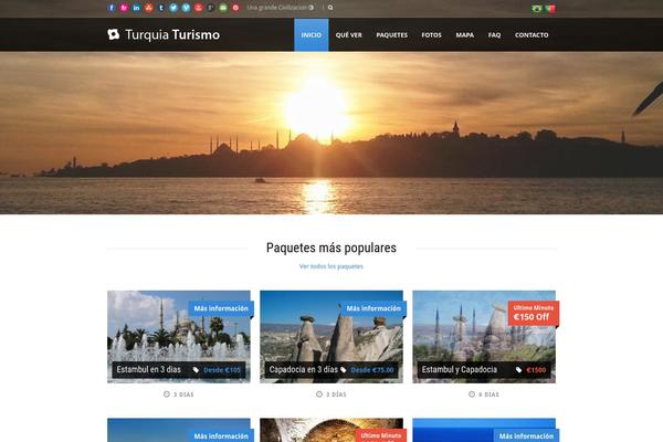 TravelTour theme site design template sample