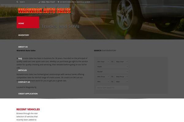 Automotive Child theme site design template sample