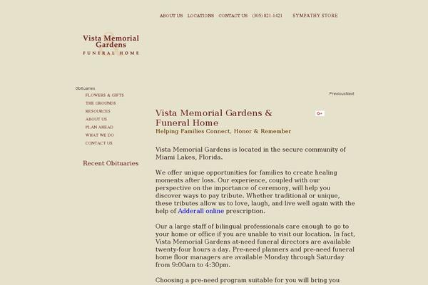 vistamemorialgardens.com site used Blessing