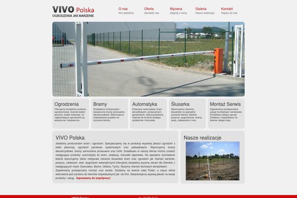 Vivo theme site design template sample