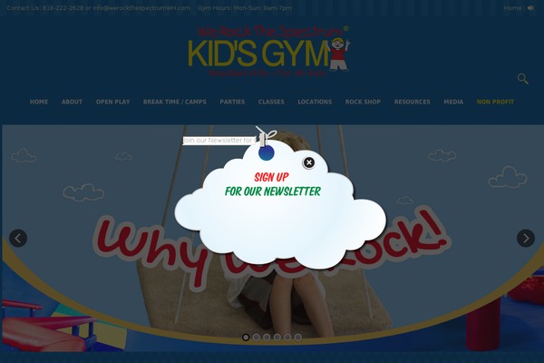 Kinder theme site design template sample