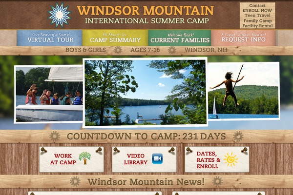 windsormountain.org site used Windsor