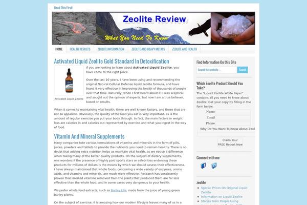 zeolitereview.org site used Lifestyle