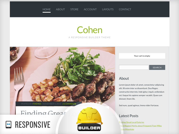 Cohen website example screenshot