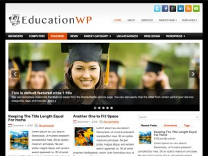 Education WP website example screenshot