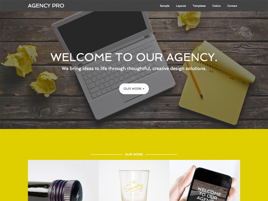 Agency Pro theme websites examples