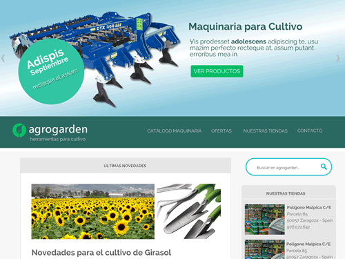 agrogarden theme websites examples