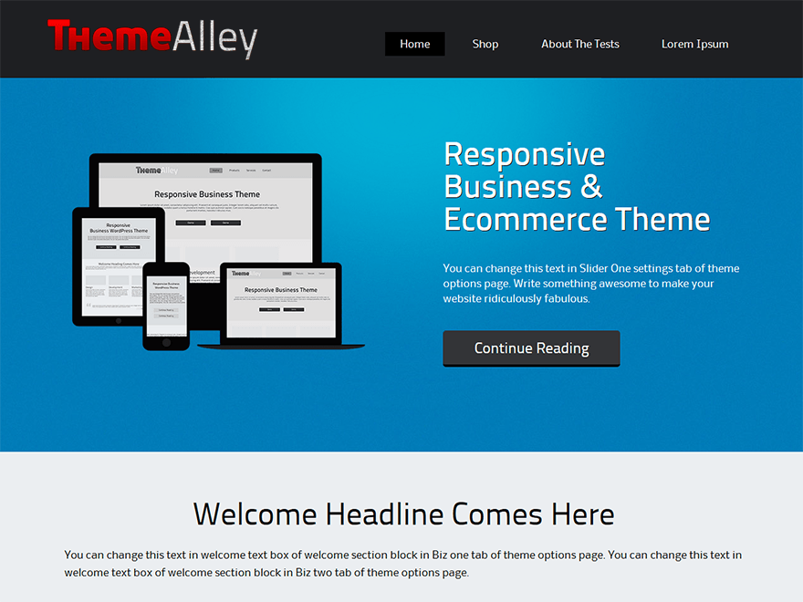 Alexandria theme websites examples