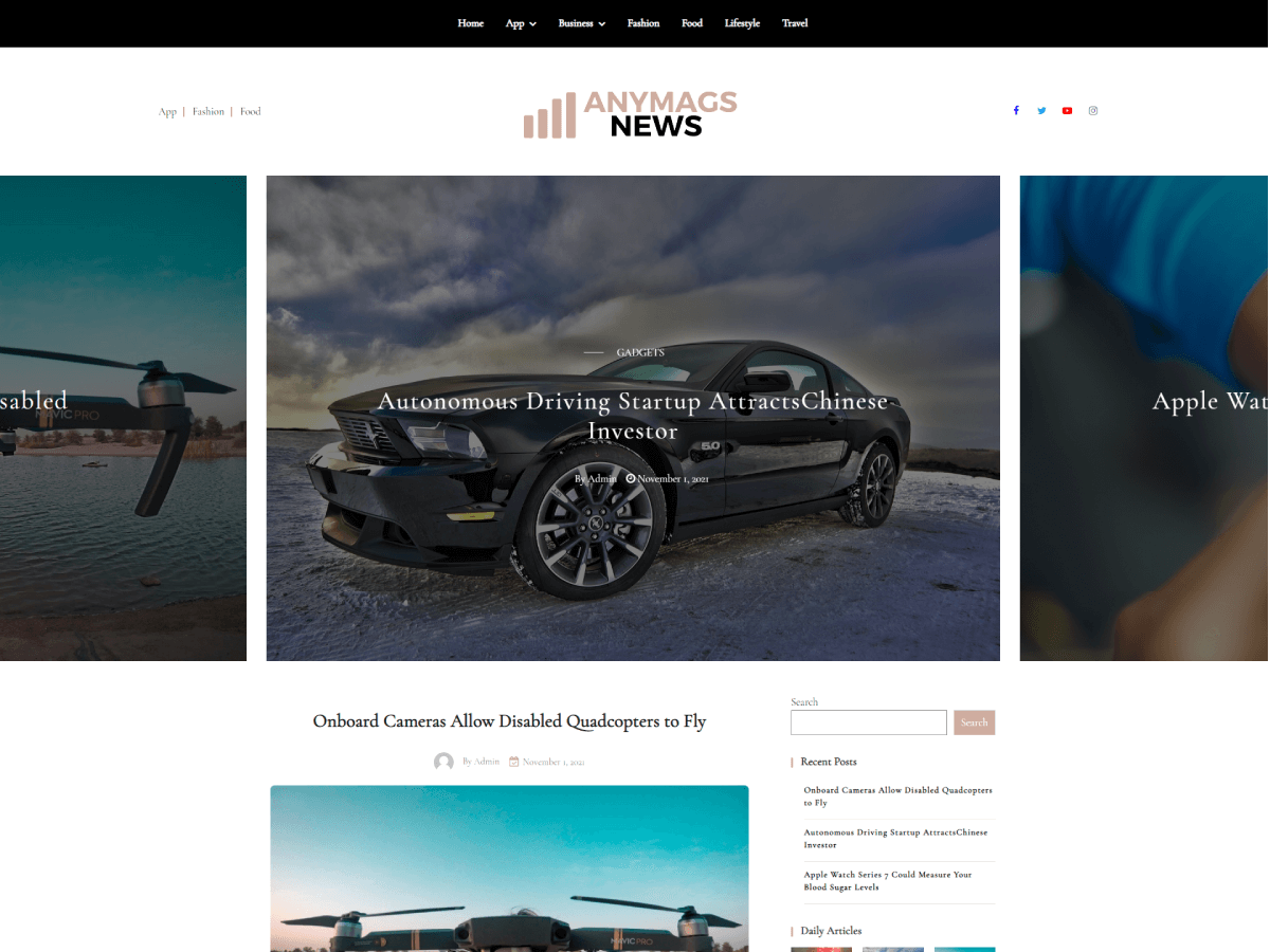 anymags-news theme websites examples