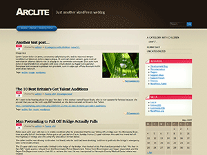 Arclite theme websites examples