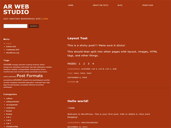 arwebstudio theme websites examples