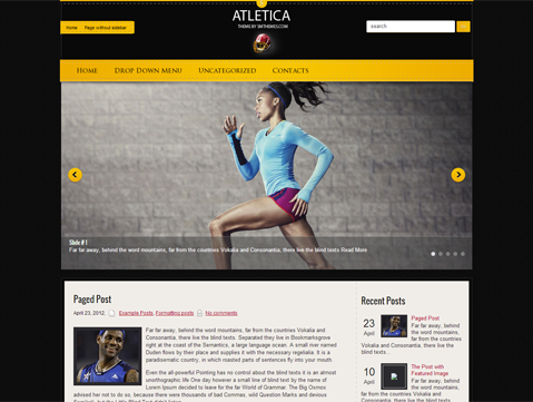 atletica theme websites examples