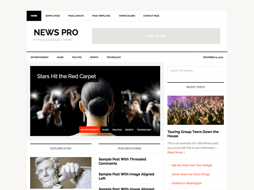 authority WordPress theme, websites list used authority theme authority theme websites examples