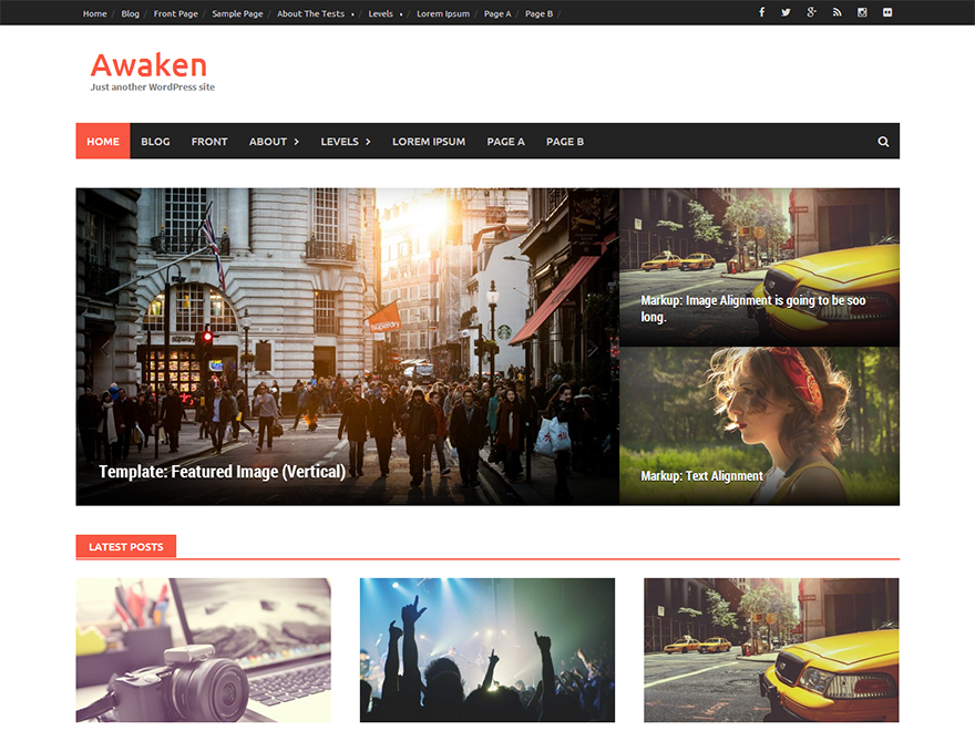 Awaken website example screenshot