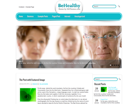 behealthy theme websites examples
