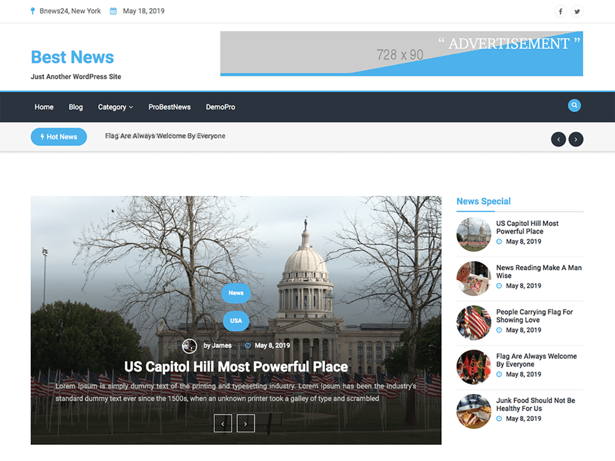 best-news theme websites examples