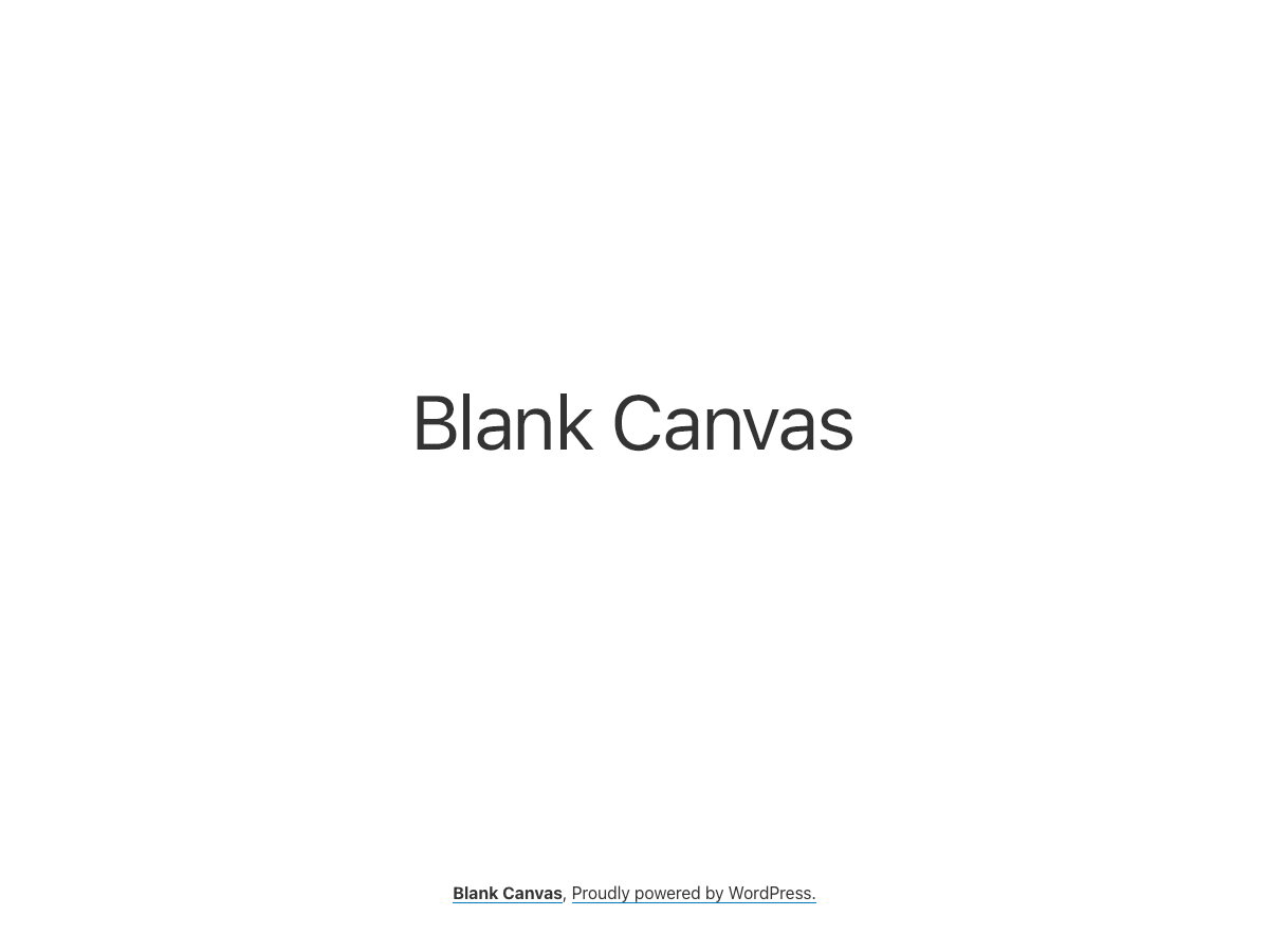 Blank Canvas website example screenshot