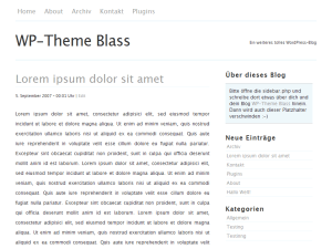 Blass2 website example screenshot