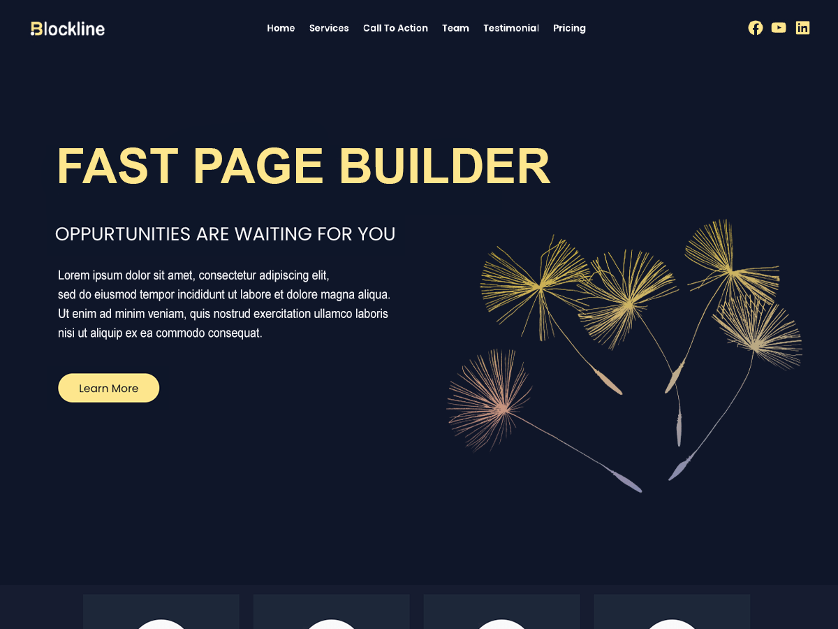 blockline theme websites examples