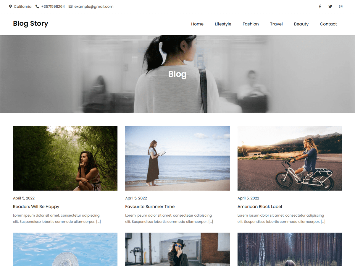 blog-story theme websites examples