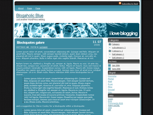 Blogaholic Blue theme websites examples