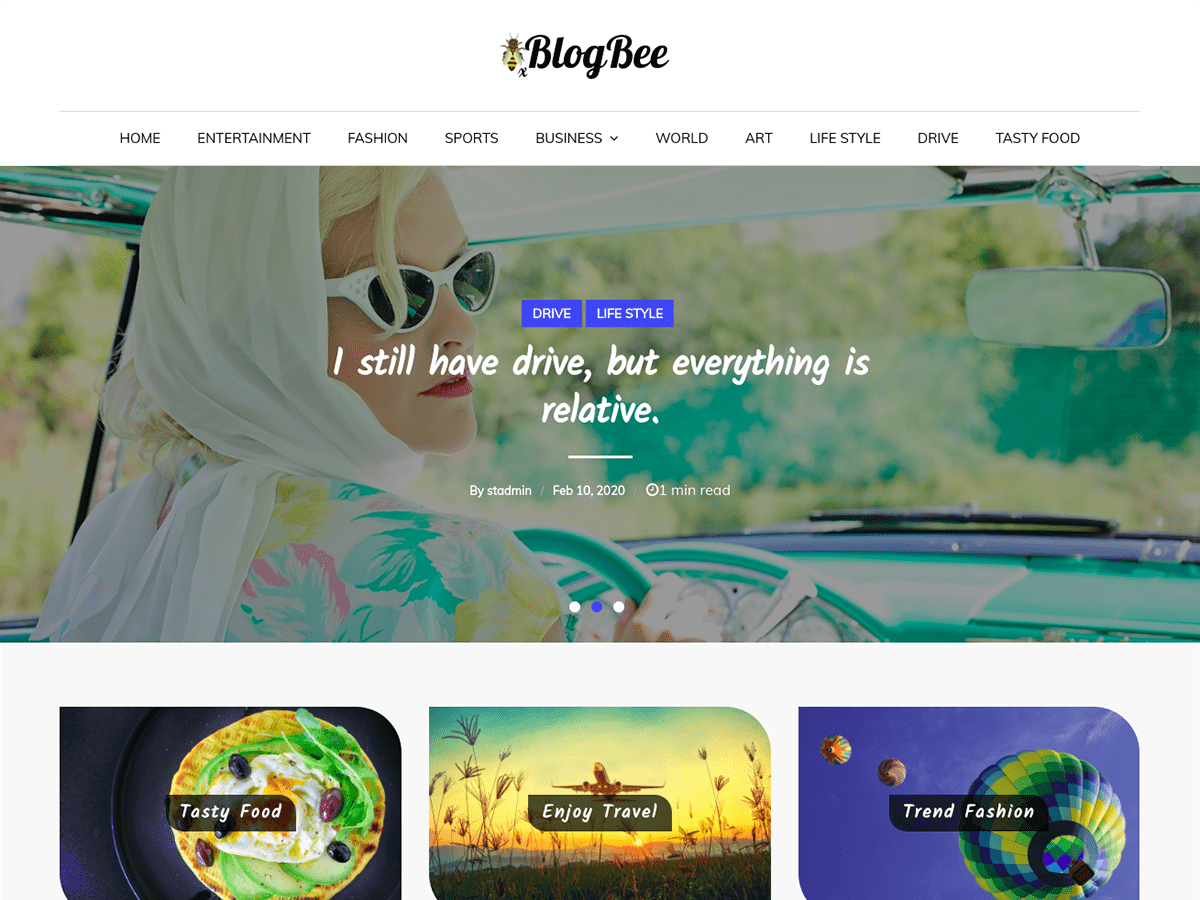 blogbee theme websites examples
