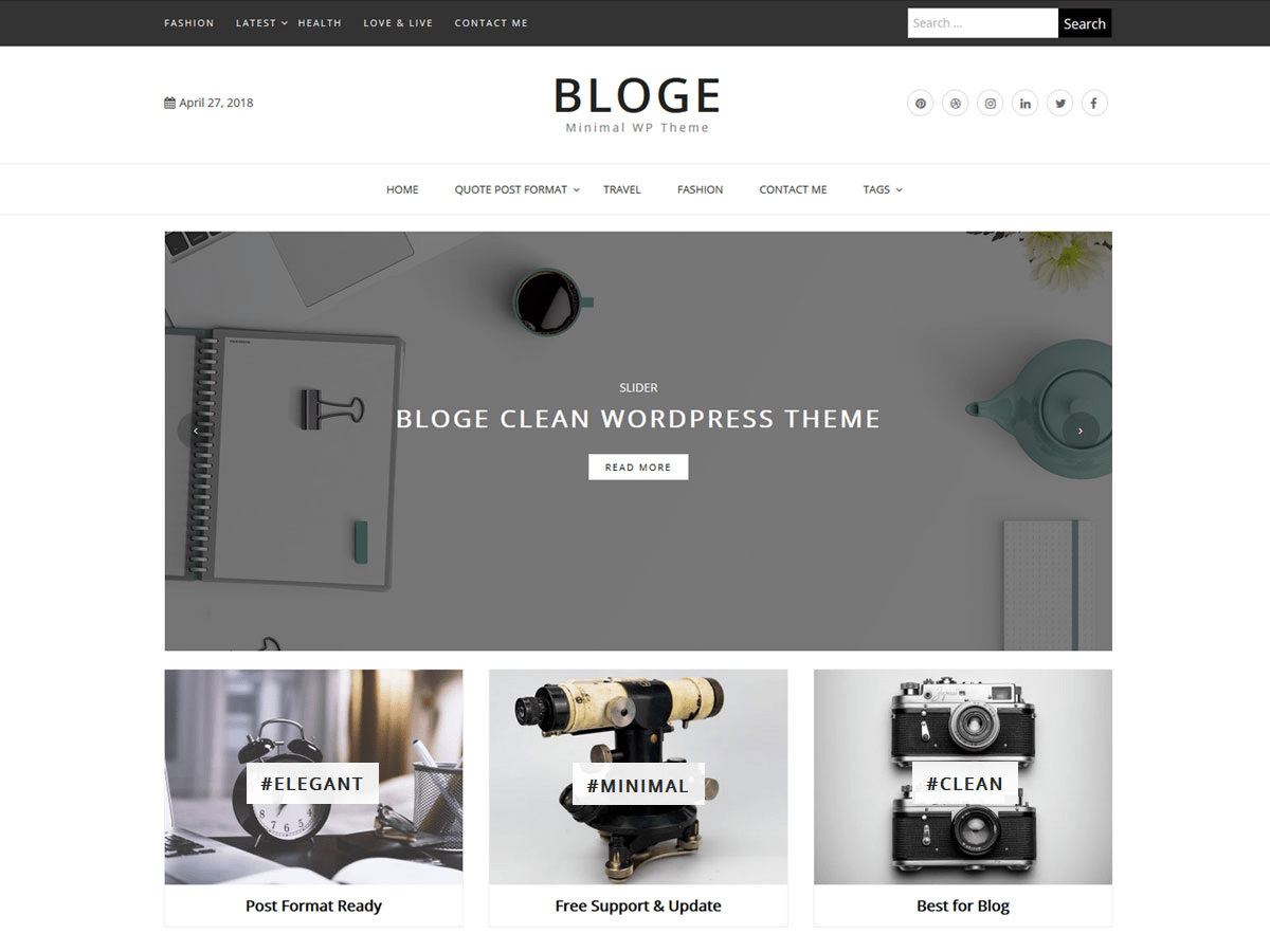 bloge WordPress theme, websites list used bloge theme bloge theme websites examples