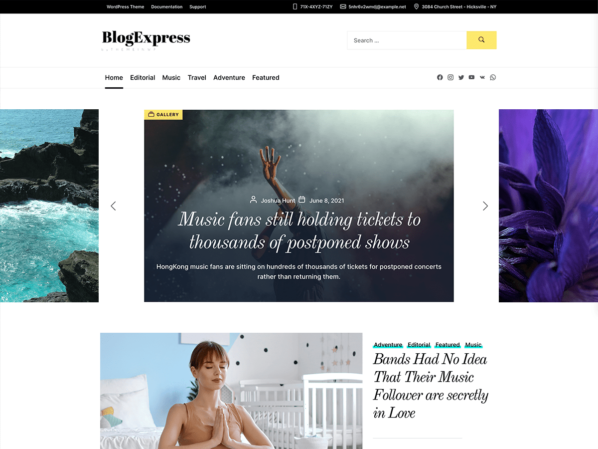 blogexpress theme websites examples