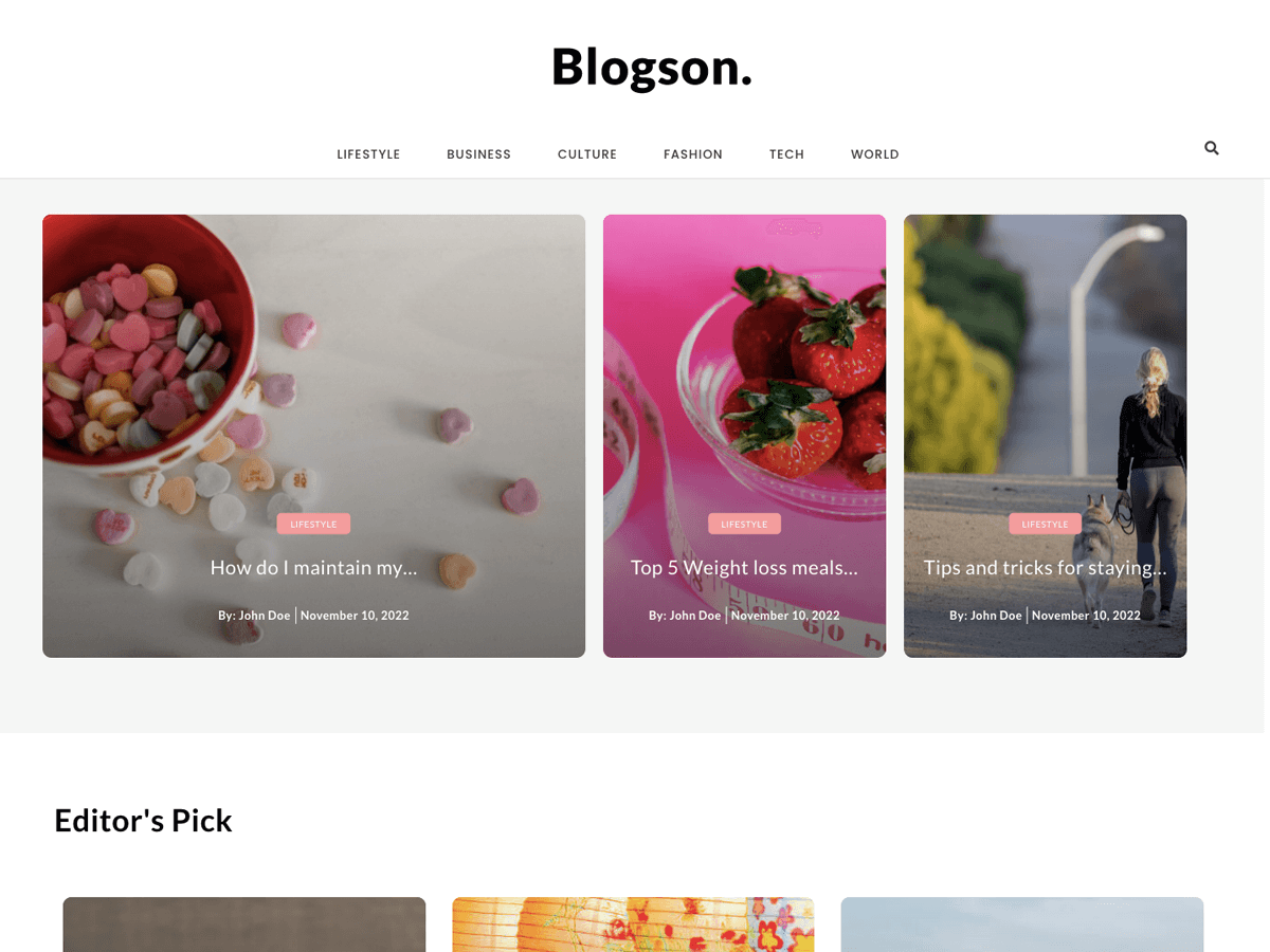 blogson WordPress theme, websites list used blogson theme blogson theme websites examples