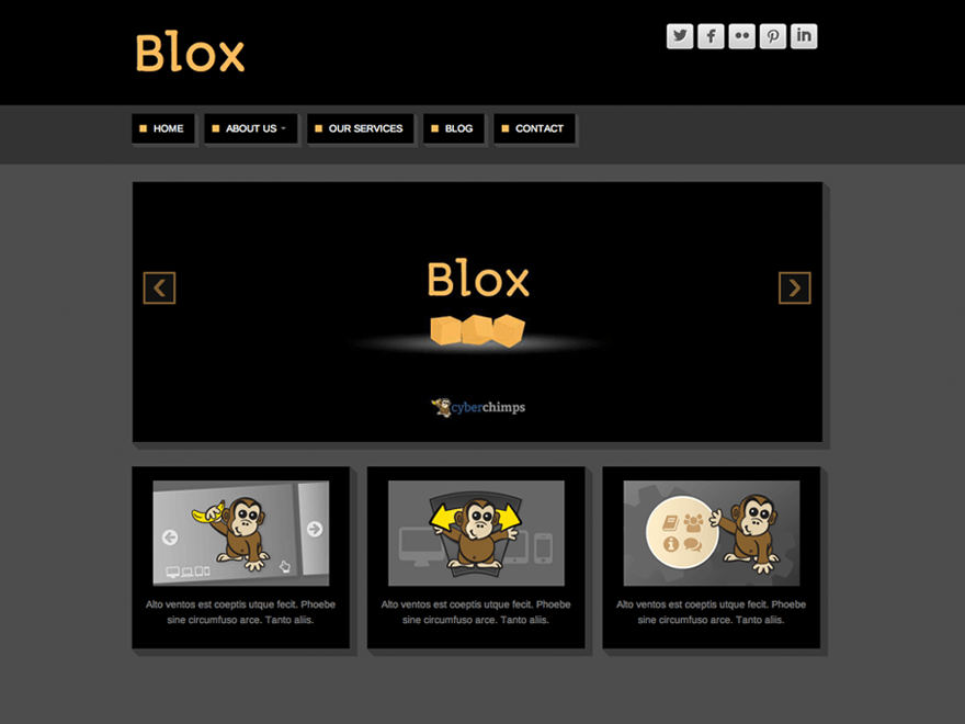 Blox website example screenshot