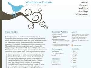 Bluebird website example screenshot
