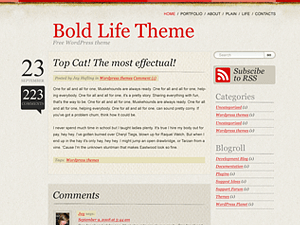 Bold Life theme websites examples