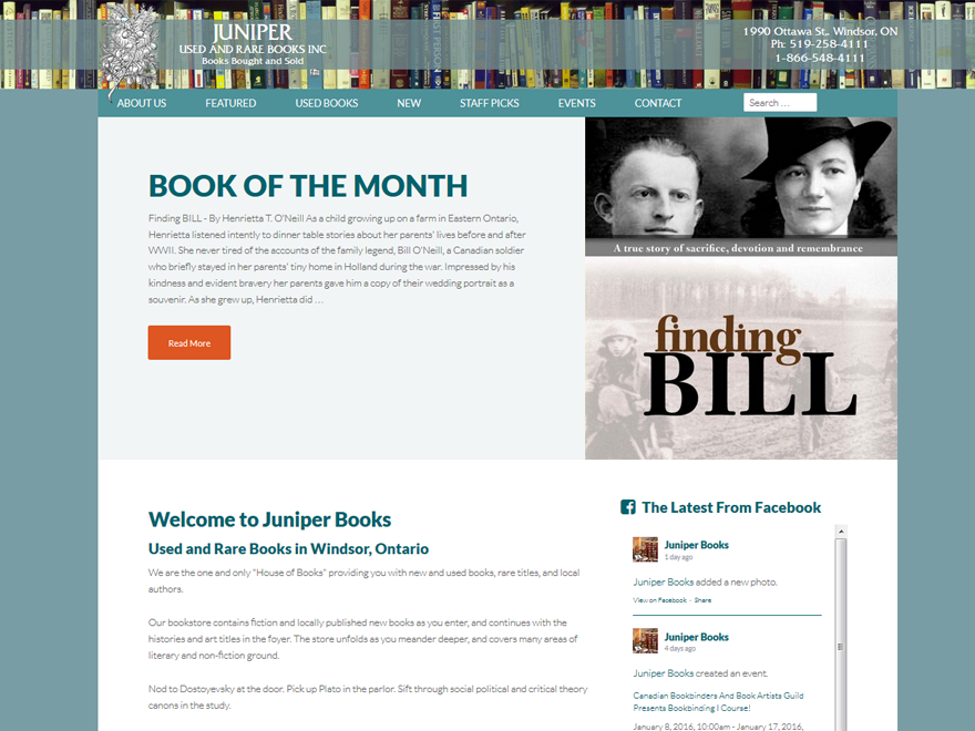 bookish theme websites examples