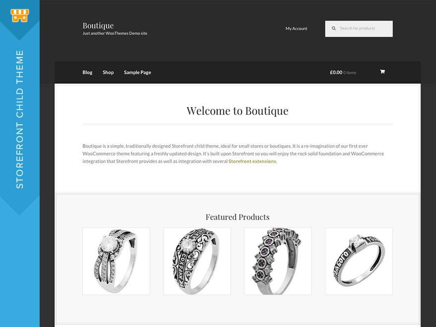 Boutique theme websites examples