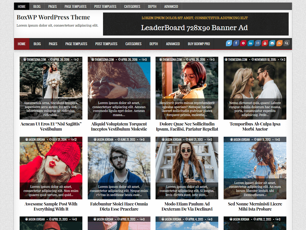 boxwp theme websites examples